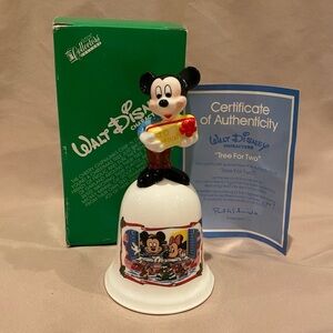 Rare Limited Schmid Collectible Disney Mickey Mouse Bell